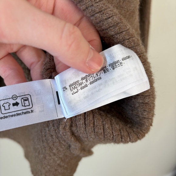 Zara Brown Oversized Knit Marl Sweater - Picture 6 of 13